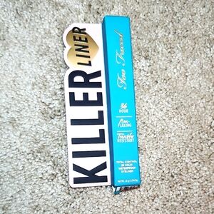 Too Faced Killer Liner in Killer Turquoise. New Full Size. Discontinued Color